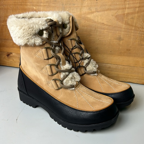 NIB Women’s JBU Southgate Tan Lightweight Winter Boots - Picture 4 of 6